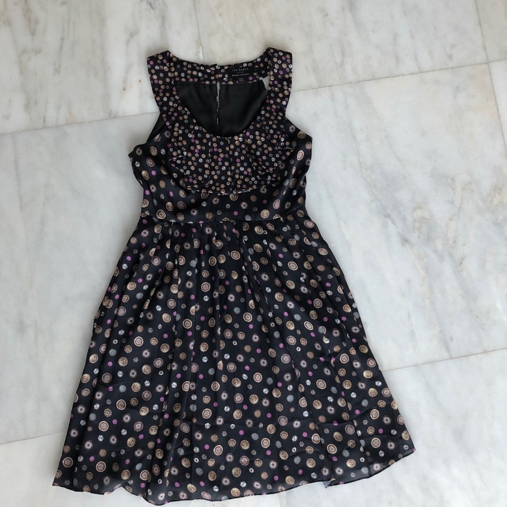 Ted Baker black button dress